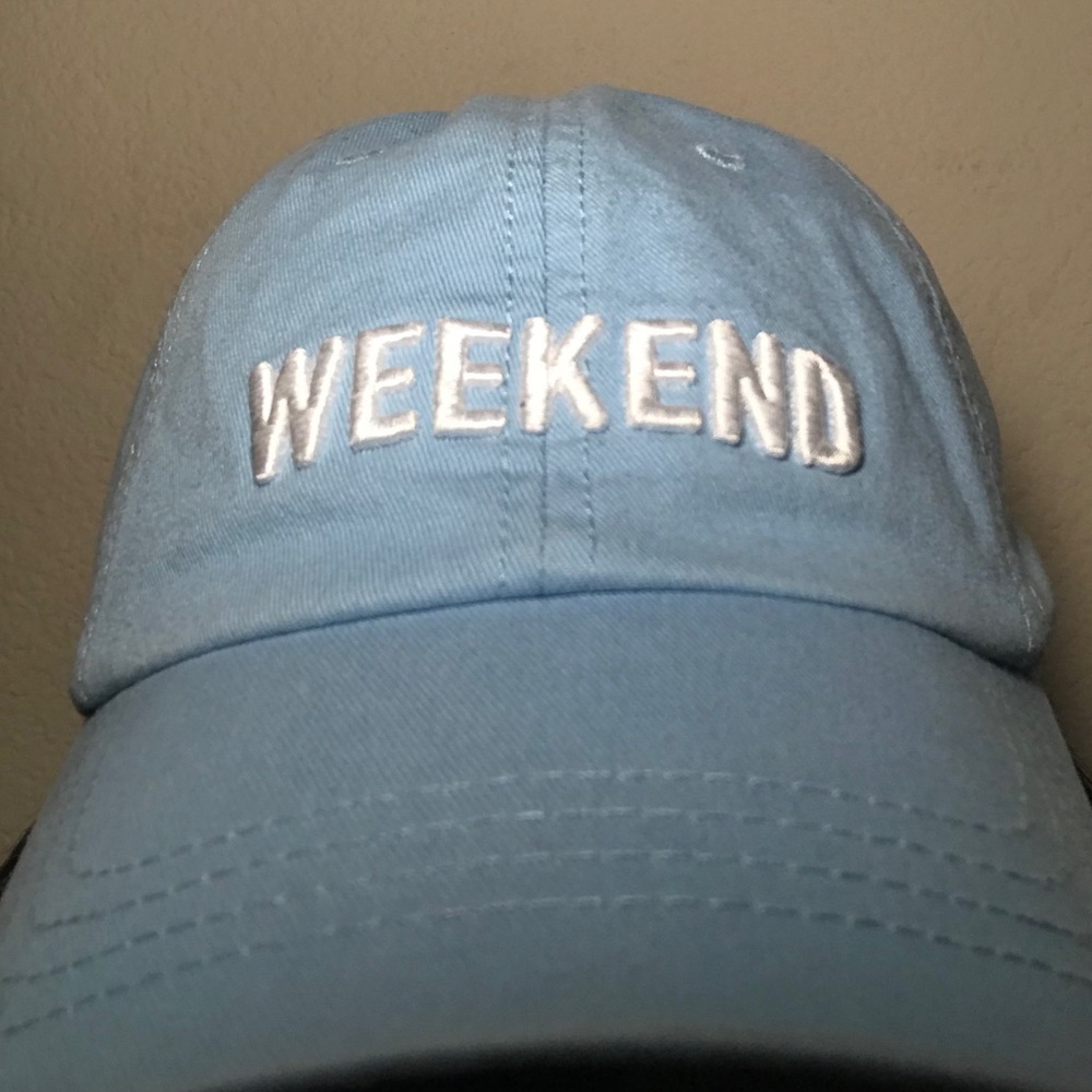 Blue Embroidered Baseball Cap